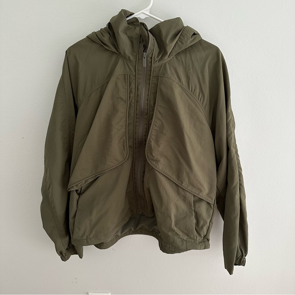 lululemon athletica Jackets & Blazers - Lululemon Always Effortless Jacket Bomber Style Army Green
